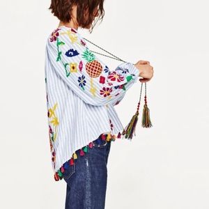 Zara Embroidered blouse